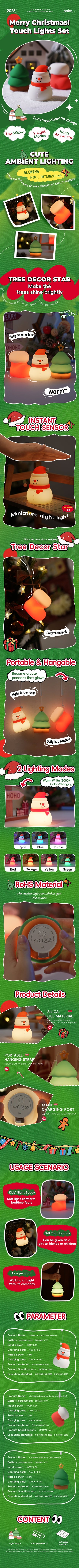 Fun Winter Silicone Snowman Table Lamp