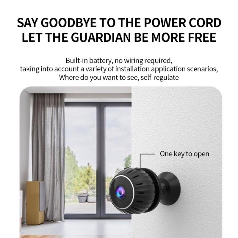 Compact Wireless Motion Night Vision Security Camera