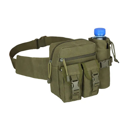 Practical Waterproof Waist Pack With Water Bottle Pocket