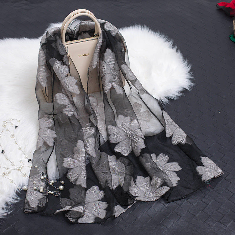 Beautiful Soft Floral Scarf - Luxicro