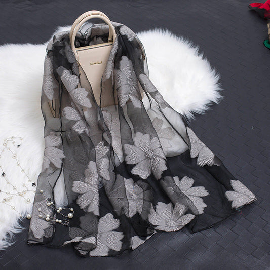 Beautiful Soft Floral Scarf - Luxicro