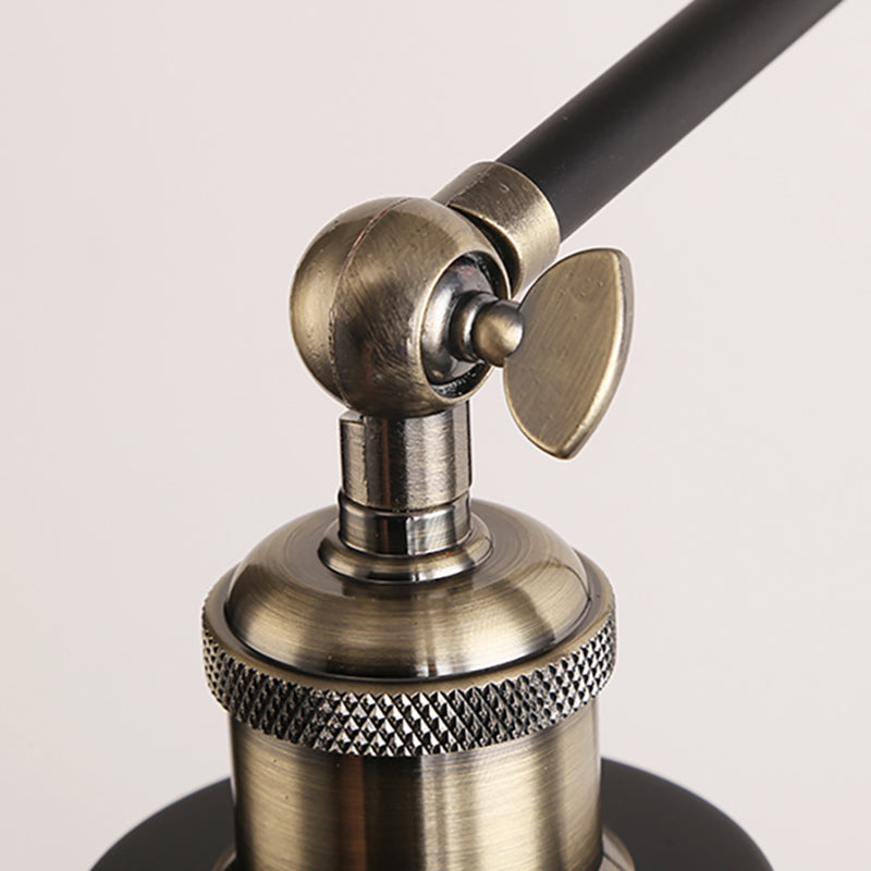 Adjustable Industrial Style Wall Light Black and White