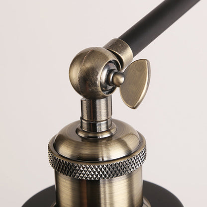 Adjustable Industrial Style Wall Light Black and White