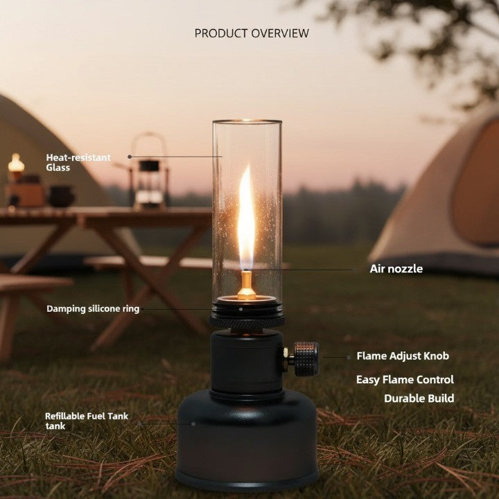 Small Outdoor Fire Pit Table Lamp