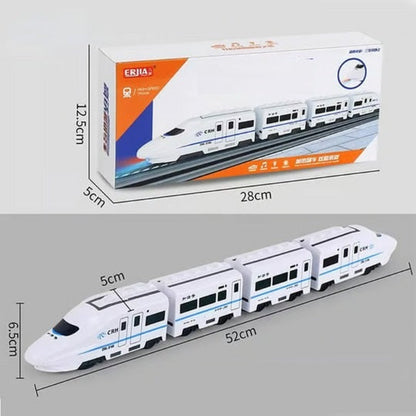 Colorful Toy Train Set with Lights and Music