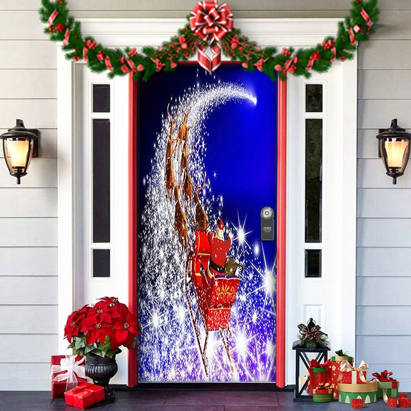 Fun Holiday Elf Door Decoration Wrap