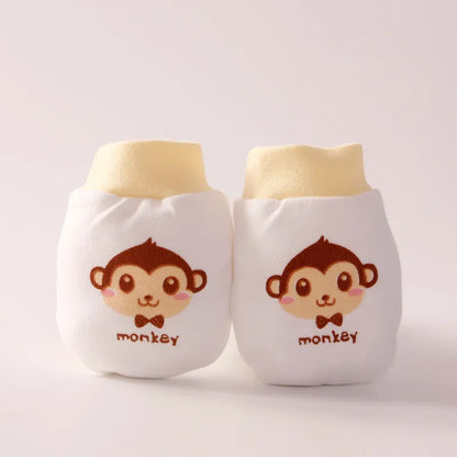 Soft Cotton Baby Scratch Mittens