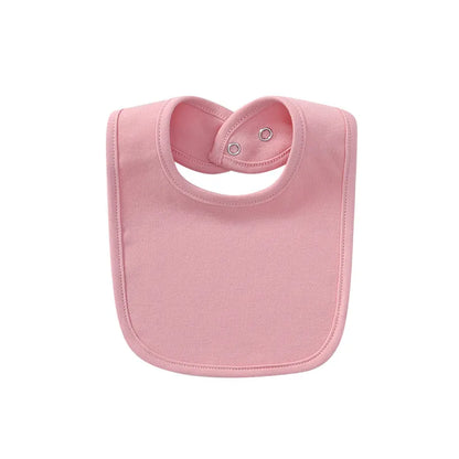 Gentle Baby Bib Soft Cotton Absorbent Snap Fastener