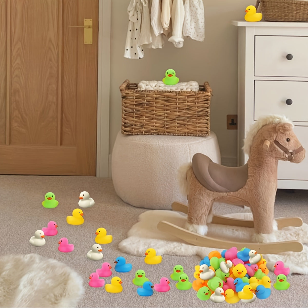 Bright Yellow Quacky Bath Time Toys