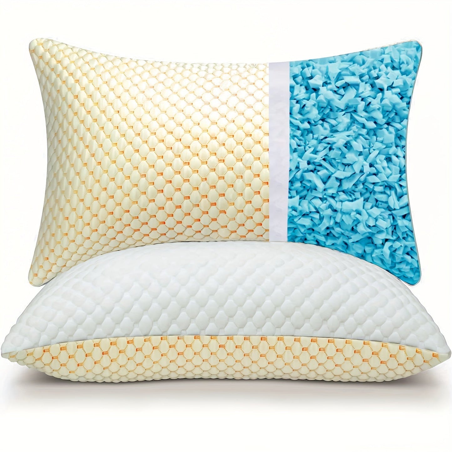 Cooling Gel Memory Foam Pillow with Soft Bamboo Cover