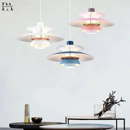 Colorful Glass Drop Light
