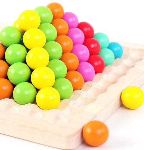 Classic Wood Bead Puzzle Board
