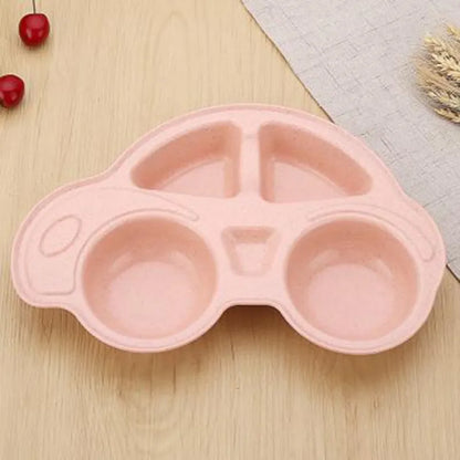 Kids Car Shaped Plate - Eco Friendly Divided Plate