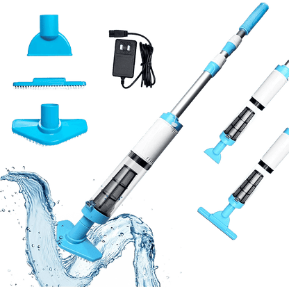 Compact Cordless Pool Cleaner Vacuum Set