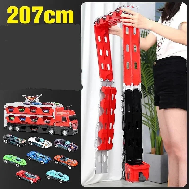 Portable 2 in 1 Foldable Racing Track