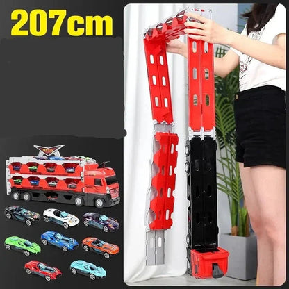 Portable 2 in 1 Foldable Racing Track