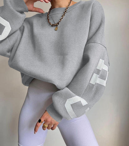 Relaxed Fit Women's Sweatshirt - Soft Cotton Blend