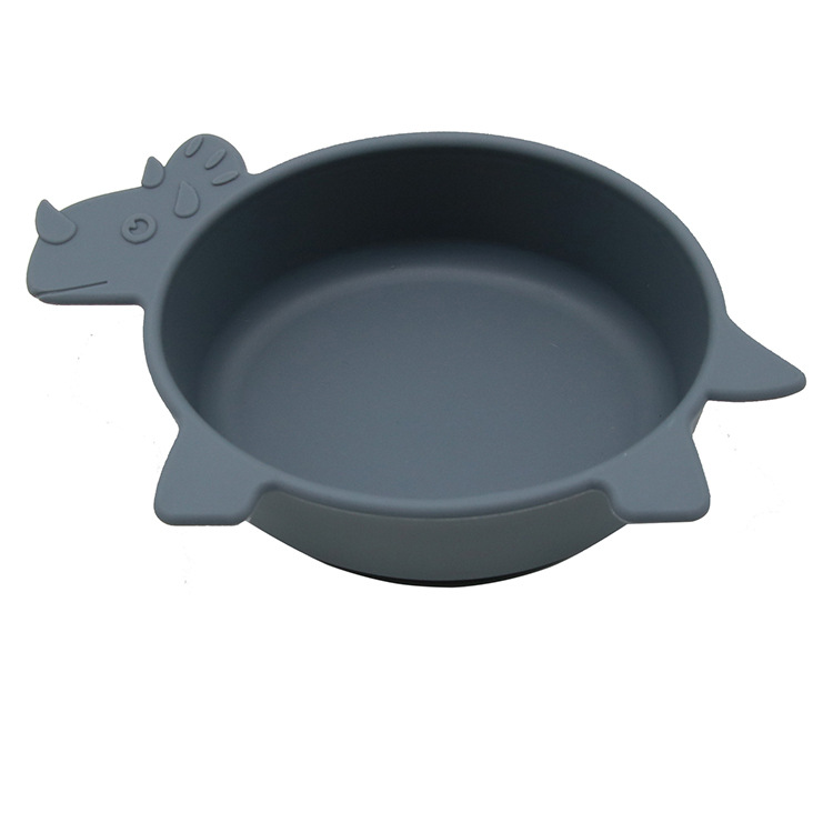 Cute Kids Dino Bowl with Grip Bottom