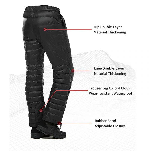 Warm Waterproof Snow Pants for Men