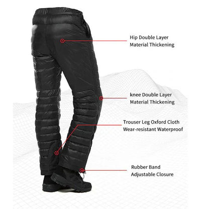 Warm Waterproof Snow Pants for Men