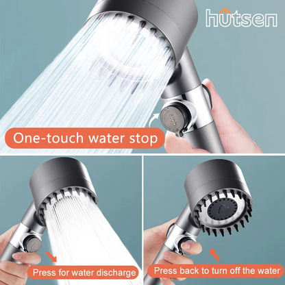 Relaxing 4-in-1 Shower Head for Soft Skin