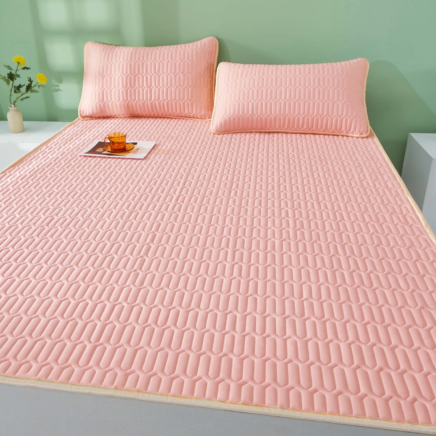 Cool Gel Mattress Topper Set - Ventilated & Portable Bed Pad