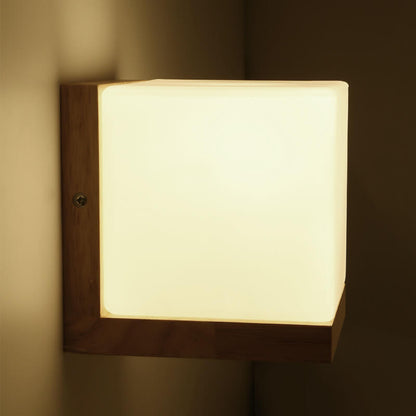 Green Modern Cube Wall Light