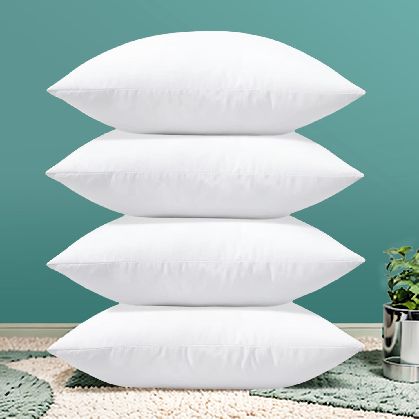 Breathable Allergy Friendly Pillow Fillers Set of 4