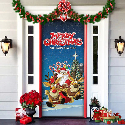 Fun Holiday Elf Door Decoration Wrap