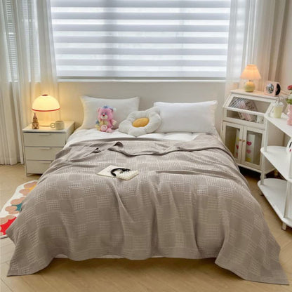 Natural Fiber Plush Throw Blanket - Luxicro