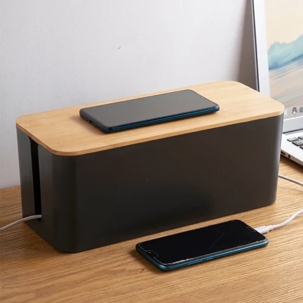 Neat Cord Management Cable Organizer Box - Luxicro