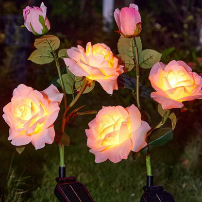 Bright Garden Solar Flower String Lights