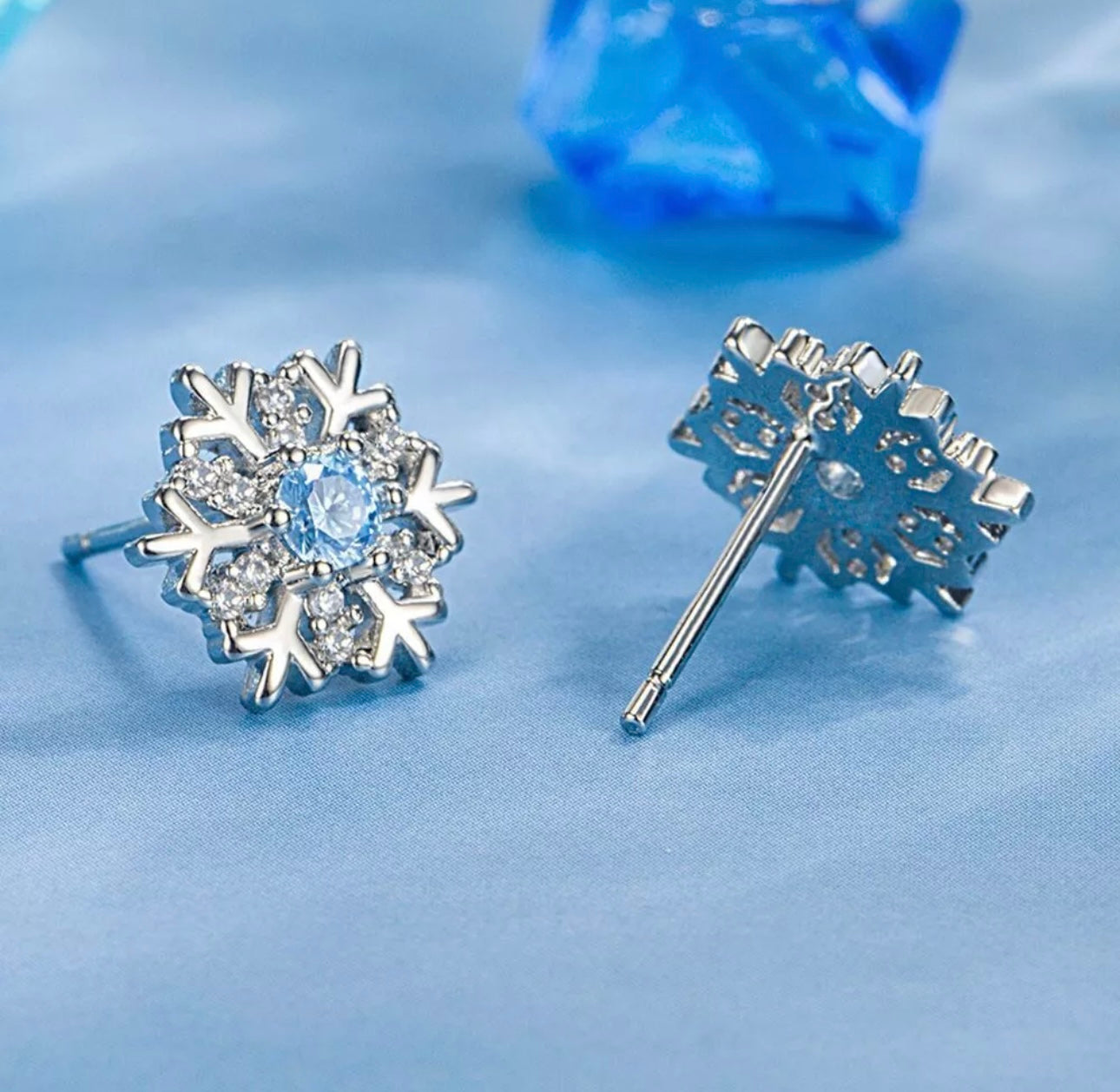 Sparkling Ice Crystal Drop Earrings
