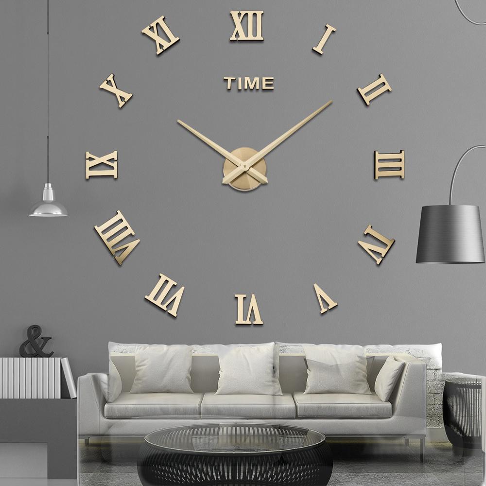 Classic Silver Wall Clock with Roman Numerals - Luxicro