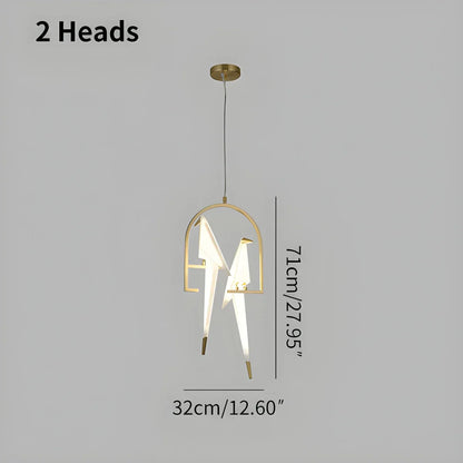 Delicate White Bird Pendant Light Fixture