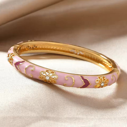 Beautiful Floral Bracelet Set 4 Pieces