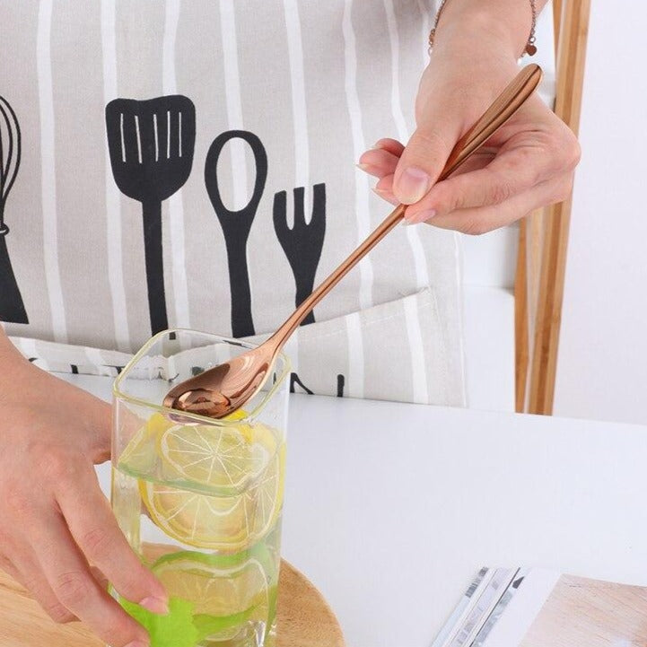 Gold Plated Dessert Spoon - Luxicro