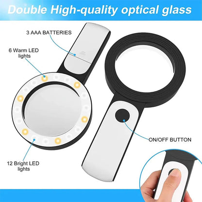 Large Print Magnifying Glass for Easy Reading