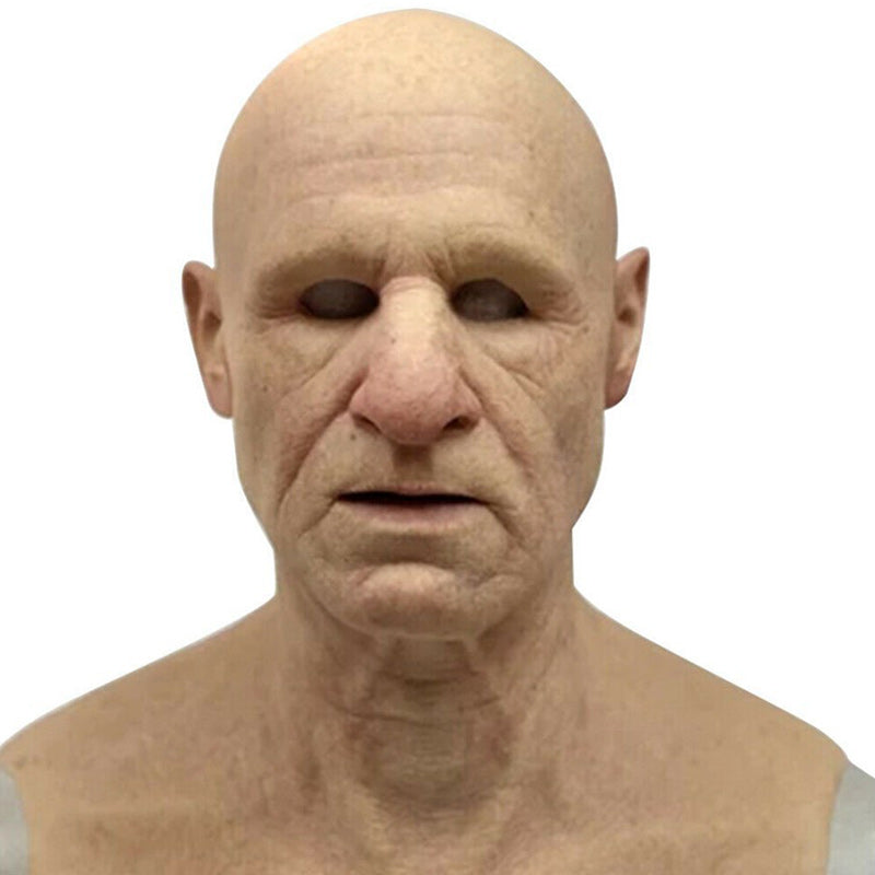 Authentic Rubber Costume Mask for Halloween Disguise