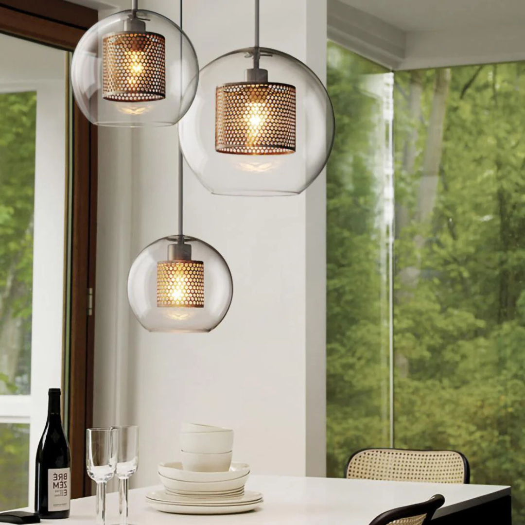 Elegant Glass Pendant Light for Dining Room - Luxicro
