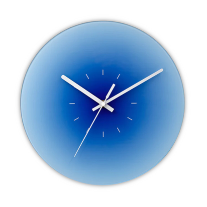 Elegant Circular Glass Wall Timepiece