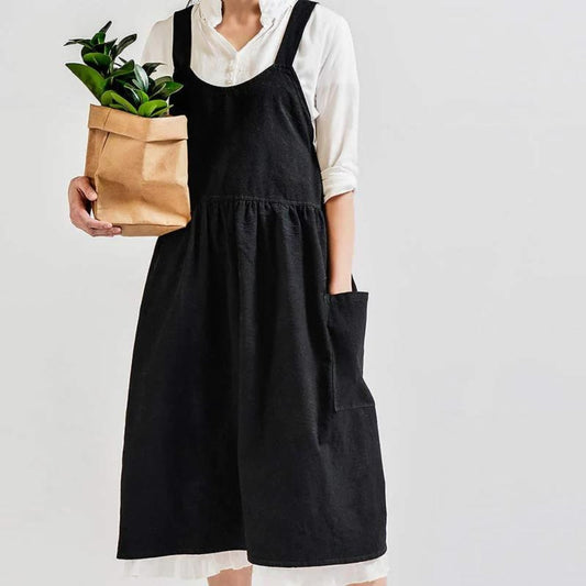 Adjustable Bib Apron With Storage Pockets - Luxicro