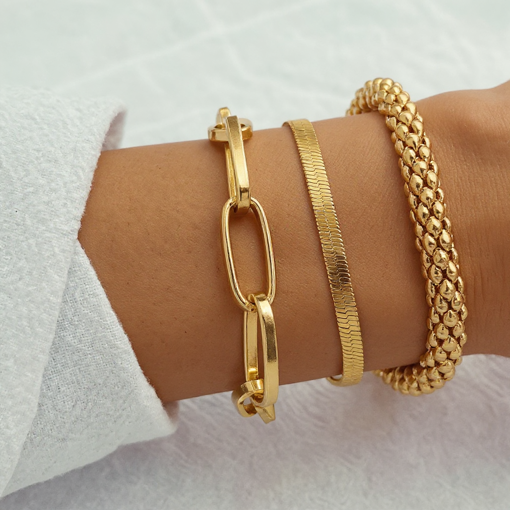 Stylish 3pc Fashionable Bangle Set