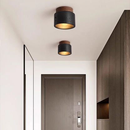 Rustic Rock Inspired Overhead Lamp