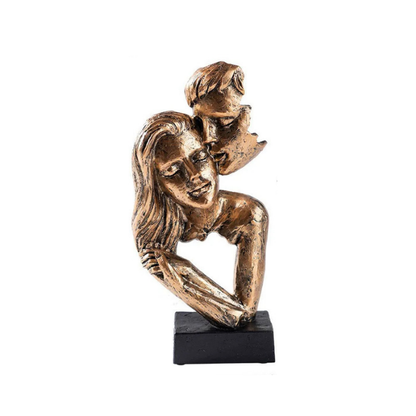 Unique Lovers Figurine – Contemporary Art Statue for Home