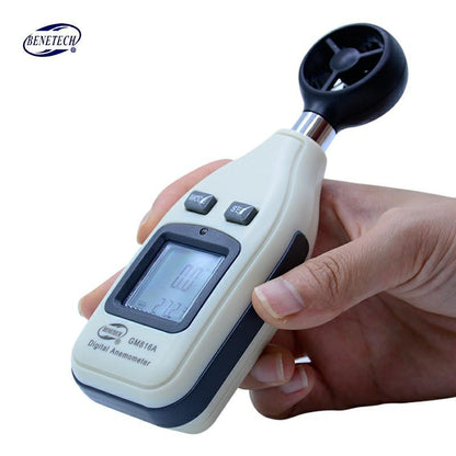 Portable Digital Wind Speed Gauge with Backlight Screen - Luxicro