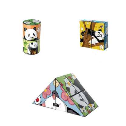 Fun Kids Puzzle Toy Cube with Animal Designs