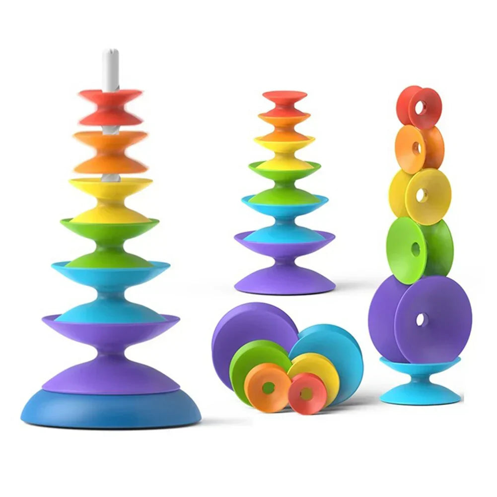 Vibrant Children's Wooden Block Toy
