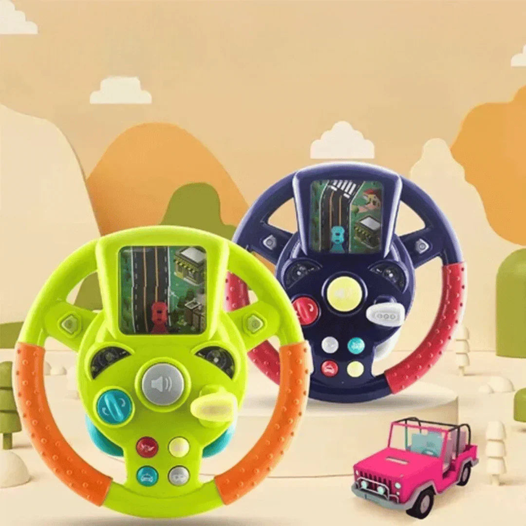 Fun Childrens Driving Wheel Toy - Luxicro