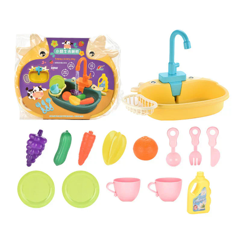 Kids Kitchen Play Sink - Water Playset for Little Ones